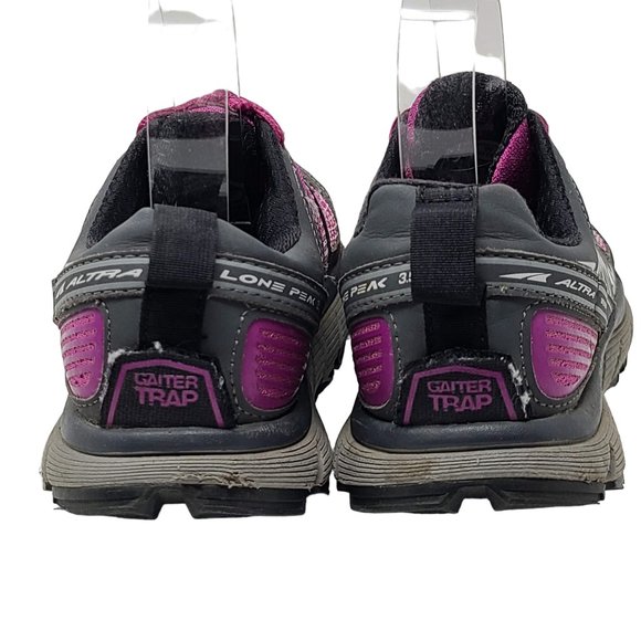 ALTRA Lone Peak 3.5 Trail Running Shoes Purple Gray AFW1755F-1 Women's US 6 - Picture 7 of 13